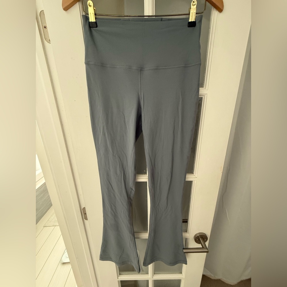Lululemon High Rise Ribbed Mini Flare Leggings